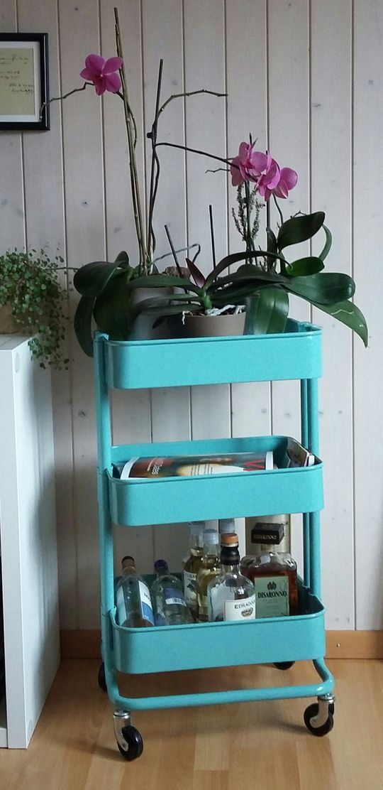 grüner Servierwagen grüner Servierwagen