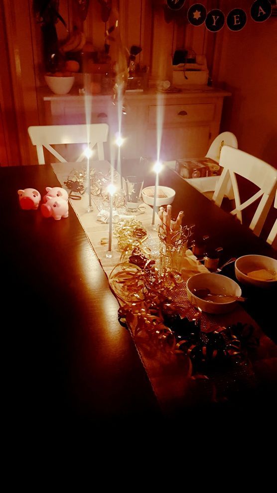 Mein Esszimmer an Silvester Mein Esszimmer an Silvester