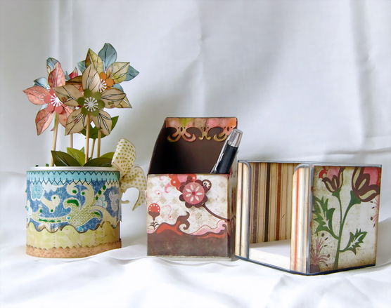 Schreibset mit Blumen Schreibset mit Blumen