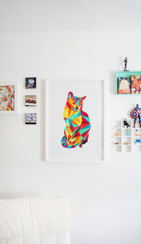Bunt im Arbeitszimmer mit Siebdruck von Alfonso 😉 Bunt im Arbeitszimmer mit Siebdruck von Alfonso 😉