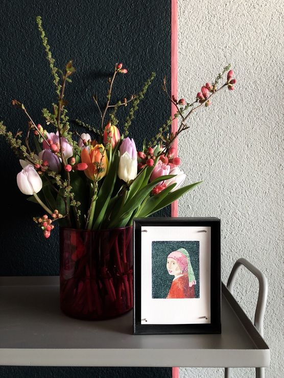 Mein gestempeltes „Mädchen mit Mein gestempeltes „Mädchen mit