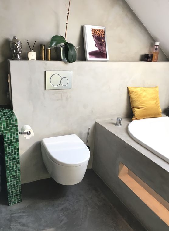 Unser Bad aus Beton. Unser Bad aus Beton.