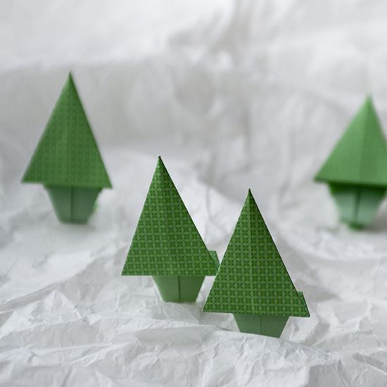 Origami-Weihnachtsbaum Origami-Weihnachtsbaum