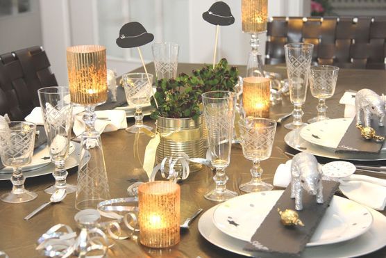 Tischdekoration Silvester Tischdekoration Silvester