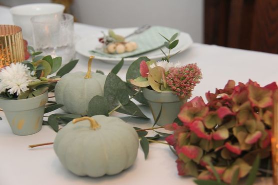 Herbstliche Tischdekoration Herbstliche Tischdekoration