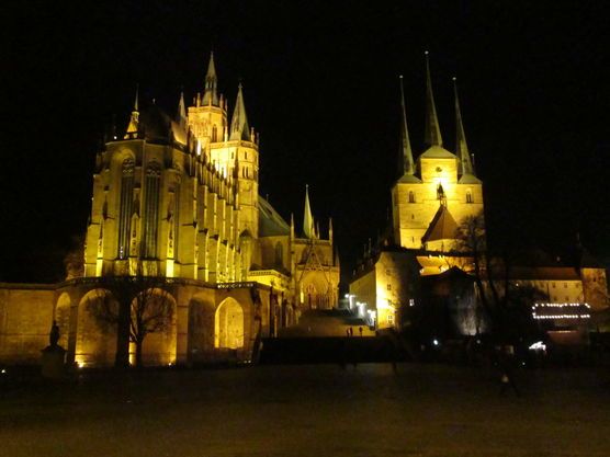 Erfurter Dom bei Nacht nach..... Erfurter Dom bei Nacht nach.....