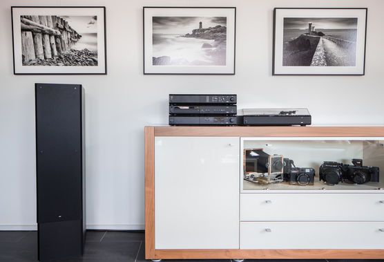 Schwarz-Weiss im Wohnzimmer Schwarz-Weiss im Wohnzimmer