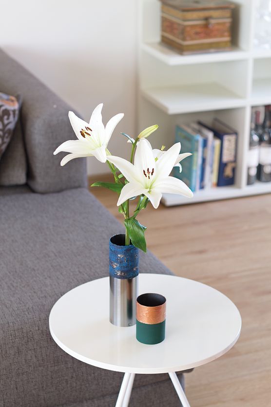 DIY Zylindervasen DIY Zylindervasen