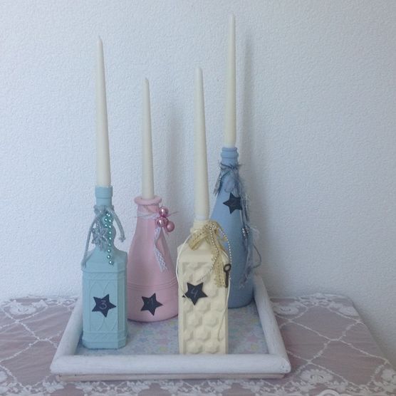 Adventskranz in Pastel / Adventskranz in Pastel /