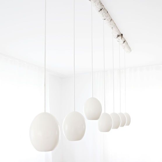 Lampe aus Strausseneiern Lampe aus Strausseneiern