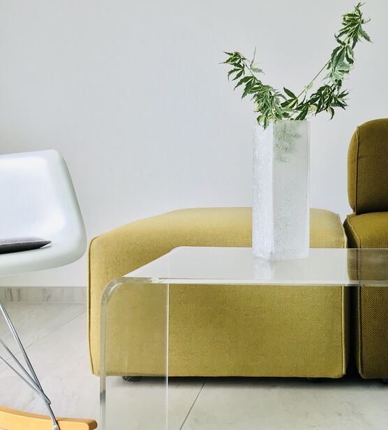 Original alte midcentury Vase / Eisglas / Schaumglas Original alte midcentury Vase / Eisglas / Schaumglas