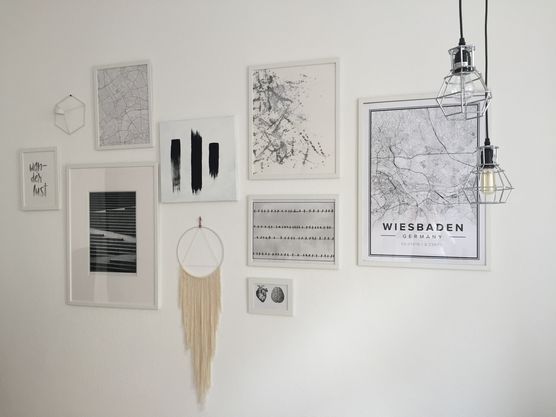 Bilderwand im Wohnzimmer Bilderwand im Wohnzimmer