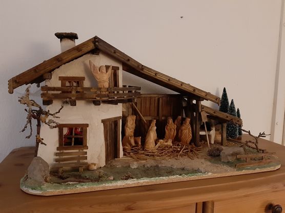 Unsere Weihnachtskrippe. Wir haben Unsere Weihnachtskrippe. Wir haben