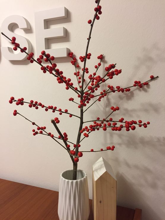 Schlicht und dekorativ zugleich....Ilexzweige Schlicht und dekorativ zugleich....Ilexzweige