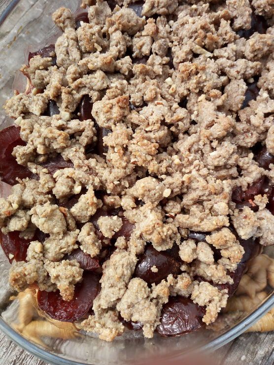 Pflaumencrumble Pflaumencrumble