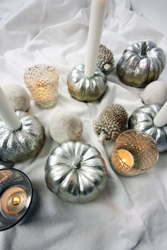 Kürbisse in Metalloptik- meine Kürbisse in Metalloptik- meine