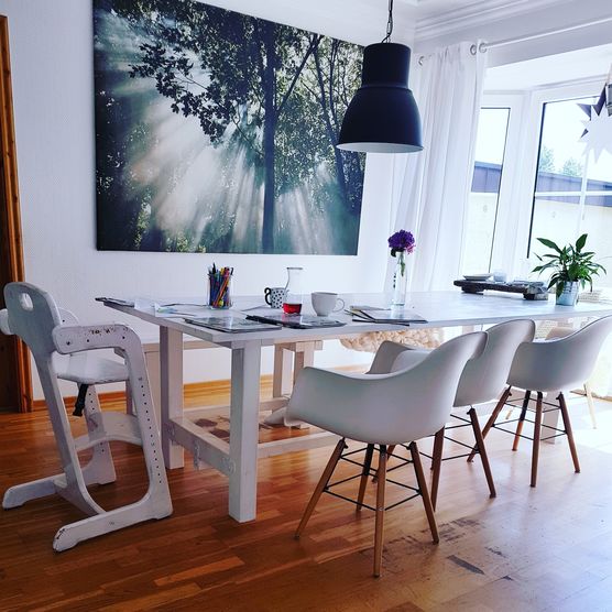 An unseren 2.50 Esstisch An unseren 2.50 Esstisch