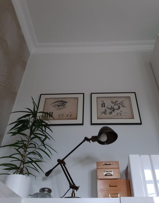 Das Arbeitszimmer von unten. Das Arbeitszimmer von unten.