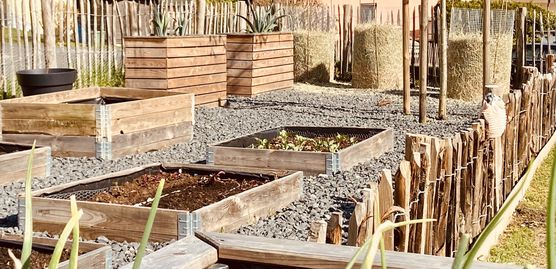 Kartoffeltürme sind aufgestellt, das Kartoffeltürme sind aufgestellt, das