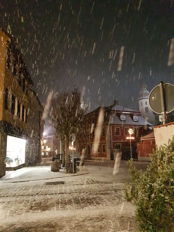 Schnee in Feuchtwangen Schnee in Feuchtwangen