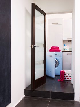 Smeg Waschmaschine in Hellblau