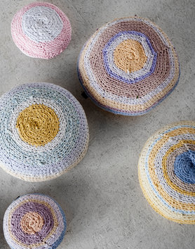 DIY-Anleitung: Kissenbezug häkeln aus recyceltem Garn