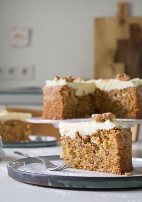 Community-Kuchen: Carrot Cake mit Walnüssen von maki