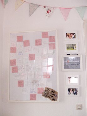 Hochzeits-Erinnerungswand