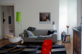 Wohnzimmer im Weitwinkel