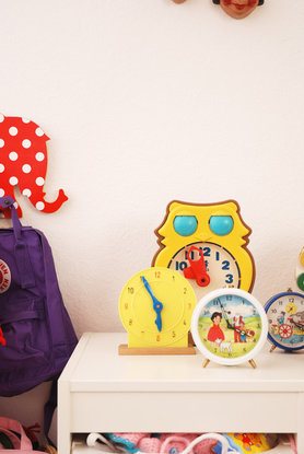 Kleine Sammlung Kinderuhren