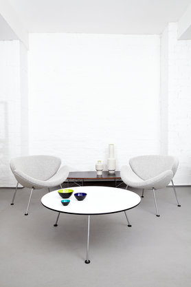 Orange Slice Chairs mit passenden Tisch von Pierre Paulin (Artifort)