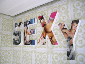 Badezimmerbuchstaben