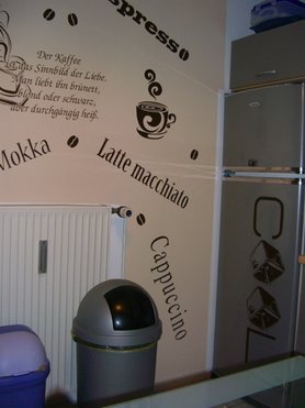 Die Wand ein meiner Küche.