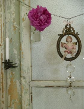 geschmückte alte Tür