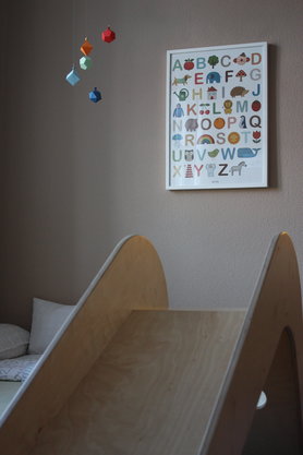Rutsche im Kinderzimmer