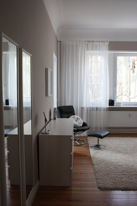 Blick ins Schlafzimmer