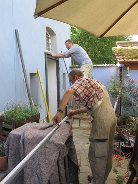 Die Schreiner sind da!!!