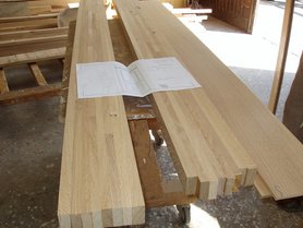 ...es folgte die Auswahl des Holzes....