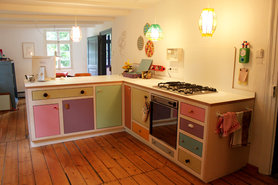 neue selbstentworfene Küche