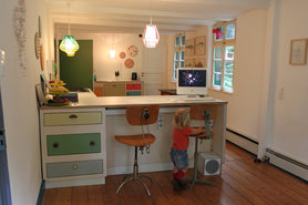 Küche vom Essplatz aus