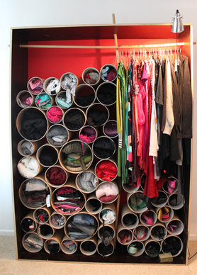 selbstgebauter kleiderschrank