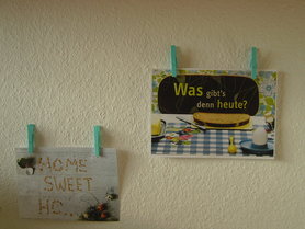 Improviesierte Wanddeko