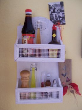 Shabby Gewürzregal