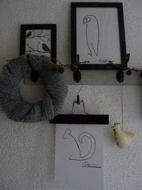 kleine Galerie und alte Garderobe