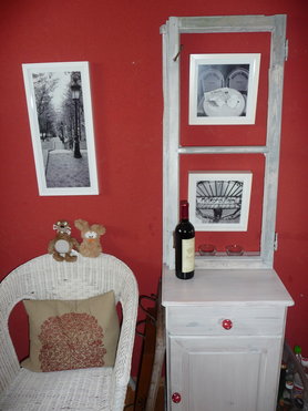 Stilleben, alter Fenterrahmen