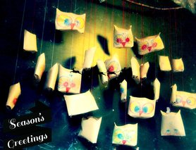 Eulen Adventskalender -  ganze Ansicht