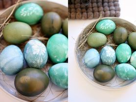 Und noch mehr pflanzengefärbte Eier