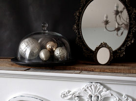 Weihnachtliche Kamindeko