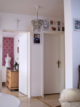 Blick ins Schlafzimmer