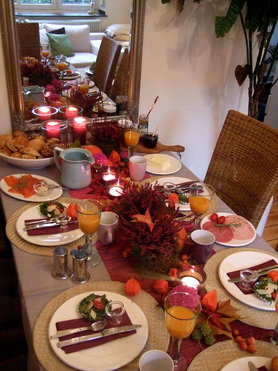 Frühstück im Spätsommer